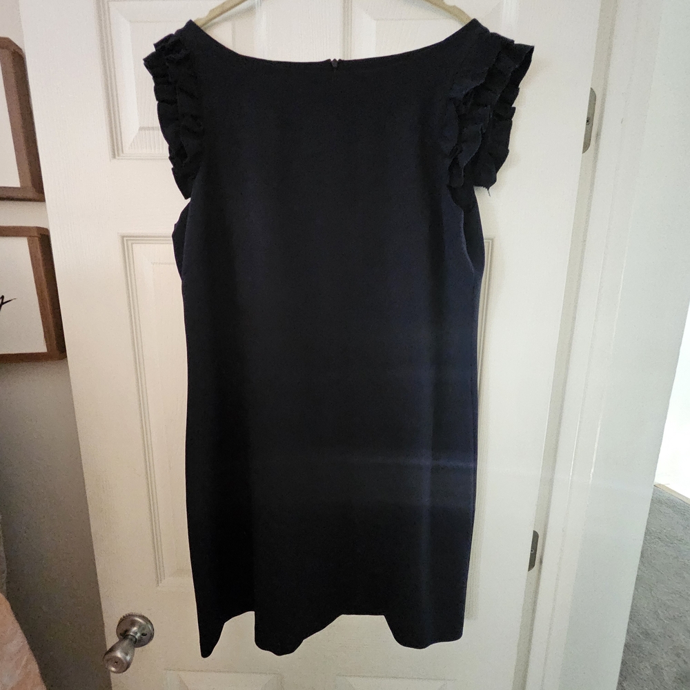 Jessica Howard Navy Ruffle Sleeve Mini Dress